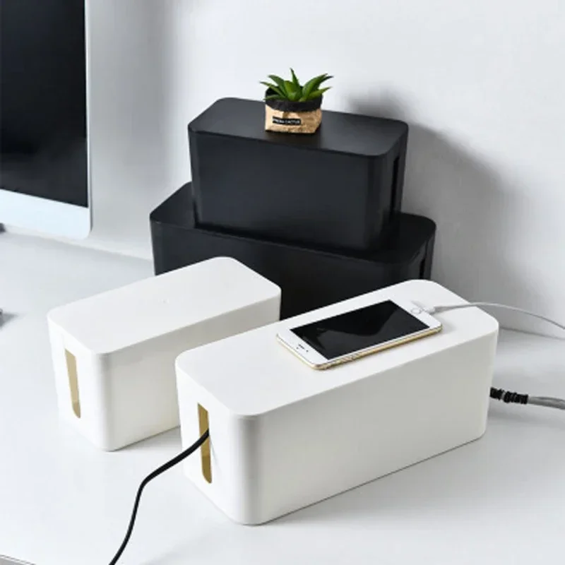 Power Toolbox - Cable Storage Box Desktop Power Strip