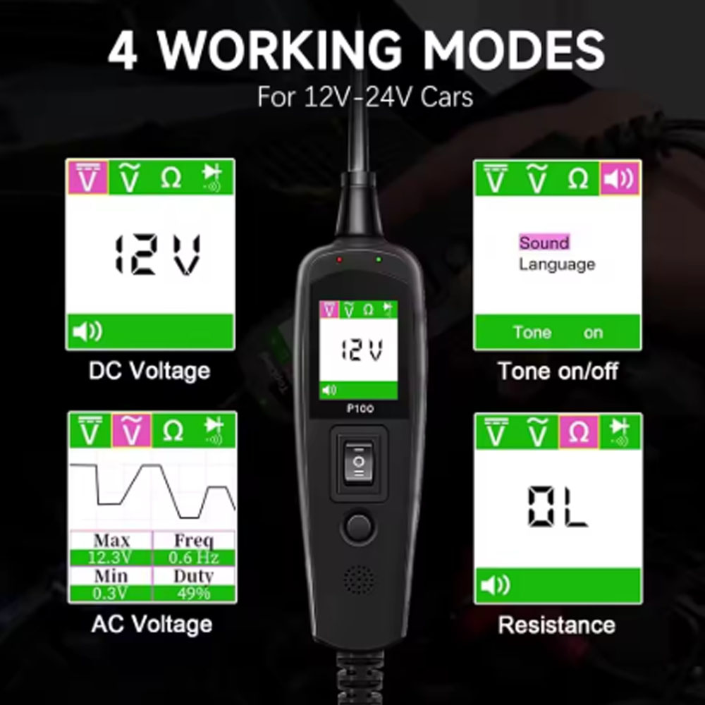 For TopDiag P100 2M Car Electr - огляд і ціна Power Tools English