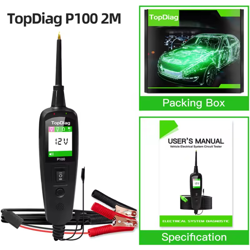 For TopDiag P100 2M Car Electr - огляд і ціна Power Tools English