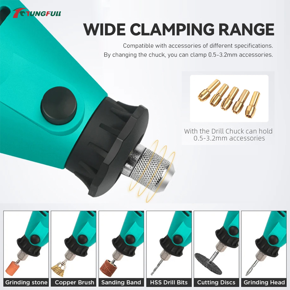 TUNGFULL Mini Electric Grinder - огляд і ціна Power Tools Icon