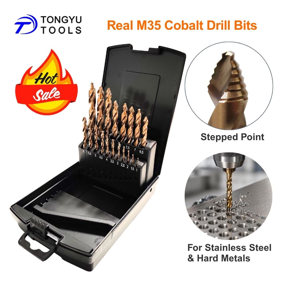 M35 Cobalt Drill Bit Set Stepp - огляд і ціна Power Tools Kobalt