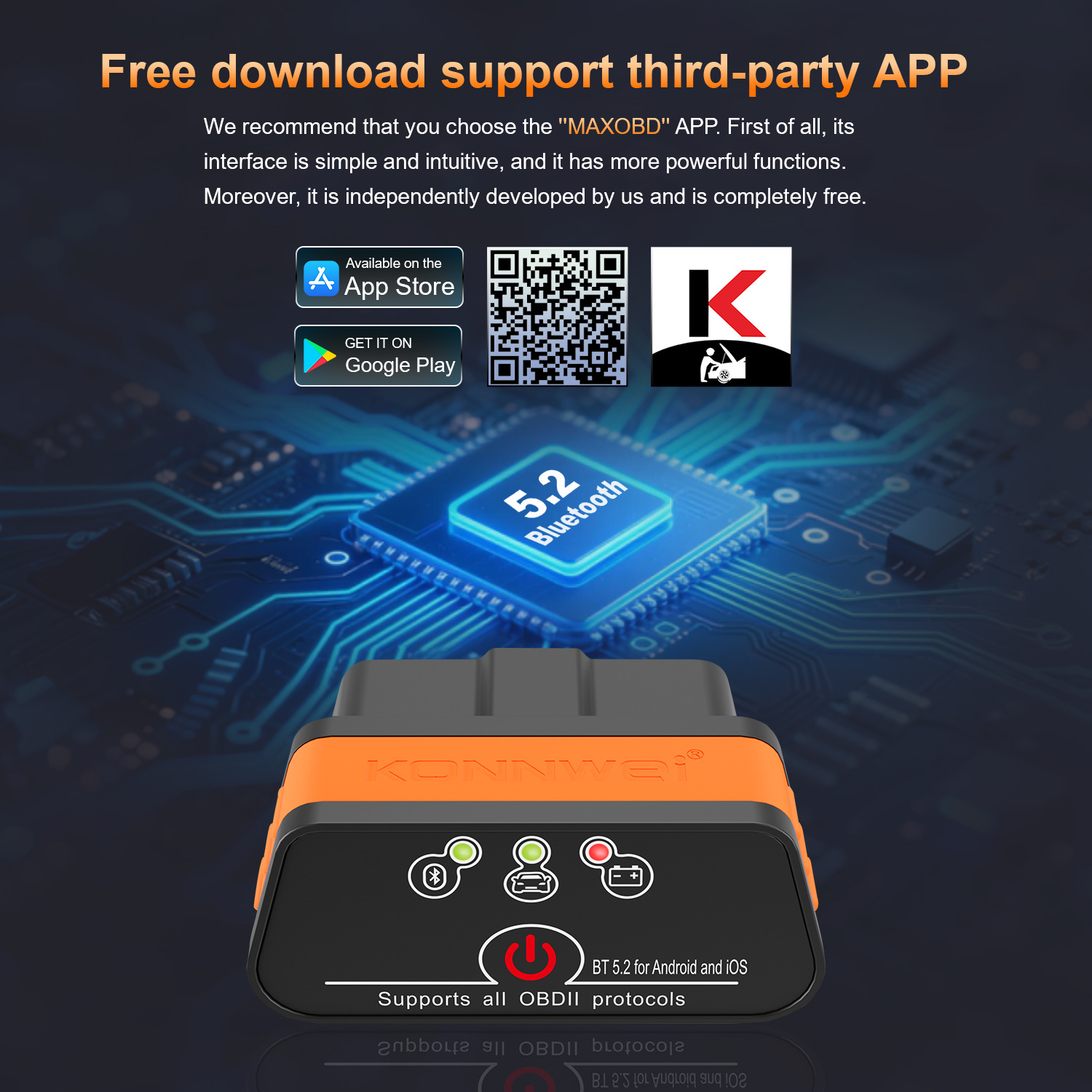 MINI OBD2 KW901 Bluetooth 4.0  - огляд і ціна Power Tools English