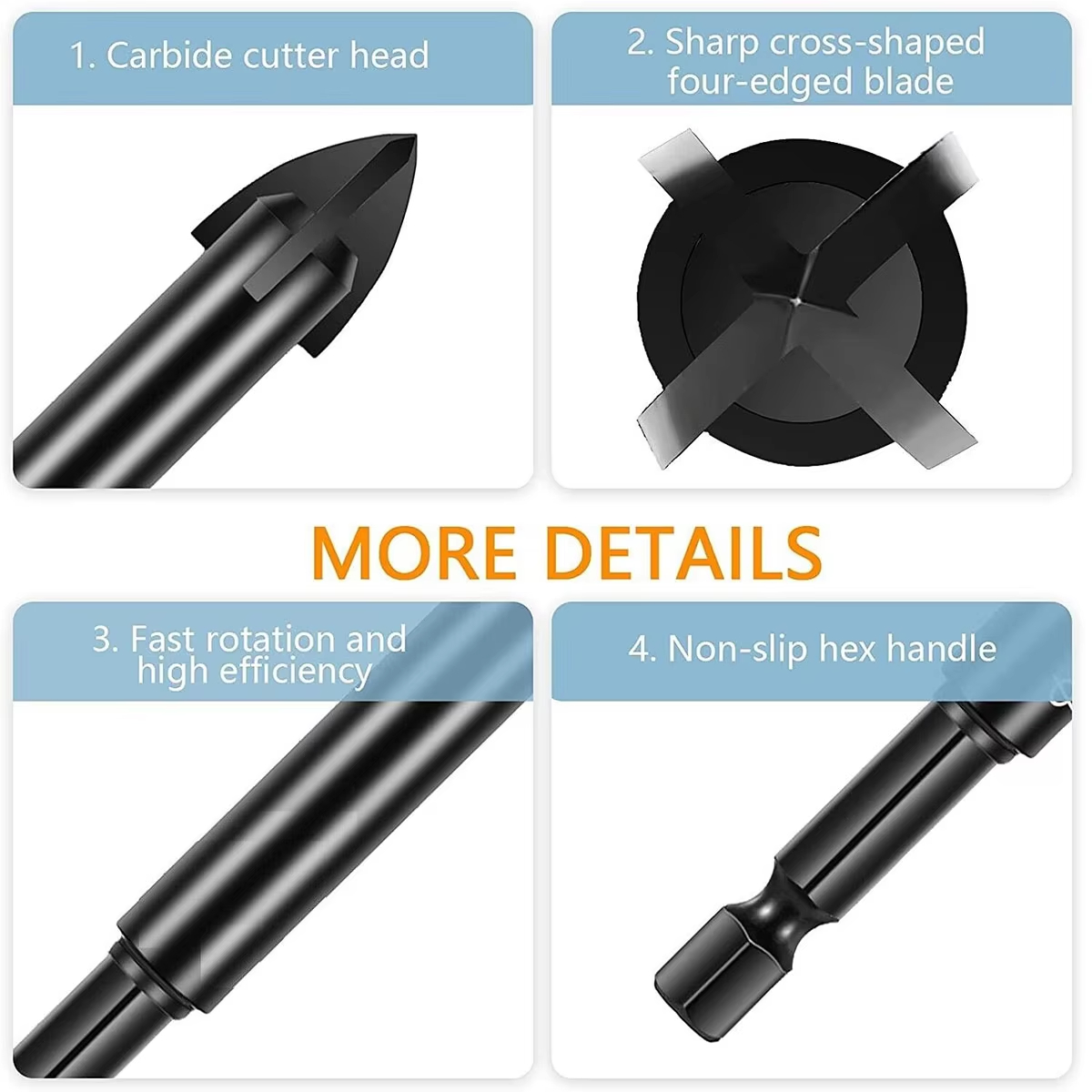 6mm Cross Hex Drill Bit For Ti - огляд і ціна Power Tools Kobalt