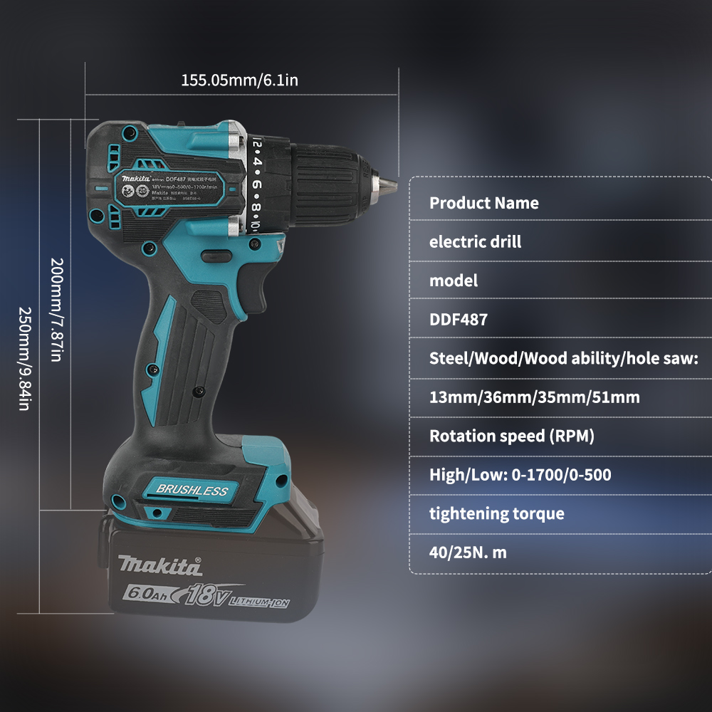 18V Brushless Cordless Drill 4 - огляд і ціна Power Tools Hardware