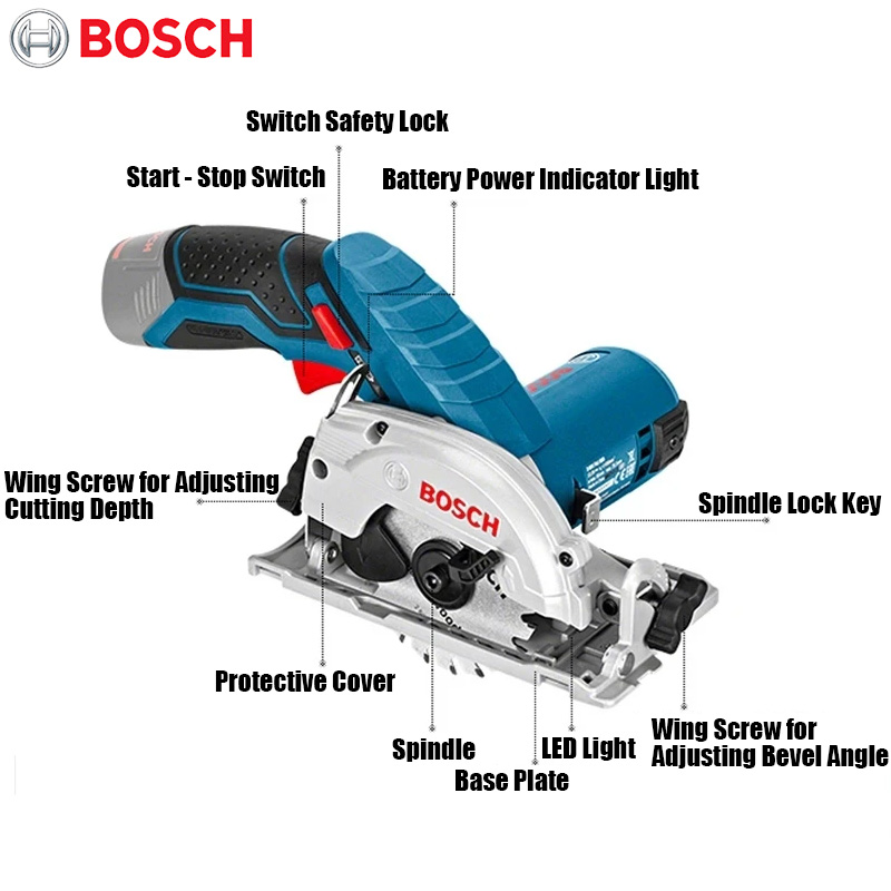BOSCH GKS 12V-LI Electric Circ - огляд і ціна Circular Saw Cordless