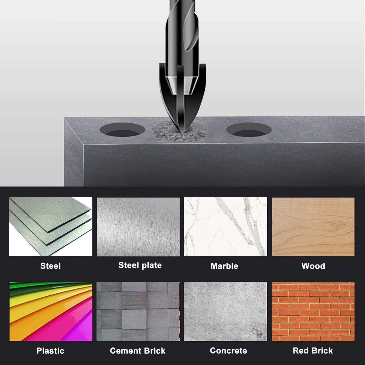10pcs Cross Hex Drill Bit Set  - огляд і ціна Power Tools Kobalt